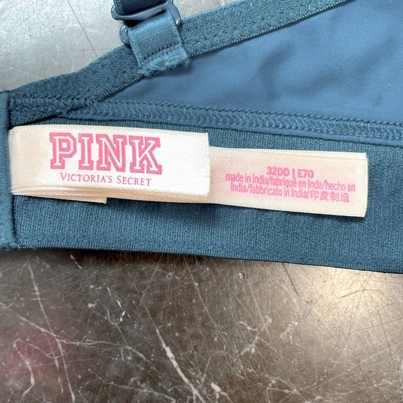 EUC VICTORIAS SECRET PINK PUSH UP PADDED BRA 32 DD - Picture 6 of 7